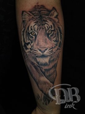 BLACK AND GREY,TIJGER,TIGER,JAPANS,JAPANESE,REALISTISCH,REALISTIC,TATTOO,TATOEAGE
