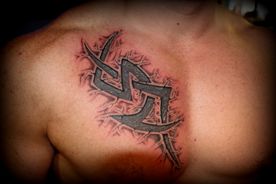 TATTOO,TATOEAGE,COVER UP,3D TRIBAL 