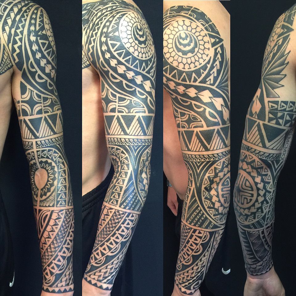 Een of Polynesische tribal tattoo Den Bosch